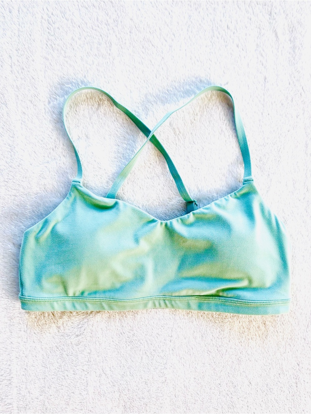 Athleta Elation Padded Sports Bra A-C, Adjustable Straps, Mint Green, Size S - Picture 2 of 6